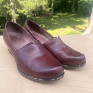 Dansko, Lilliana, wedge shoes, Chestnut burnished Size: 40 - US: 9